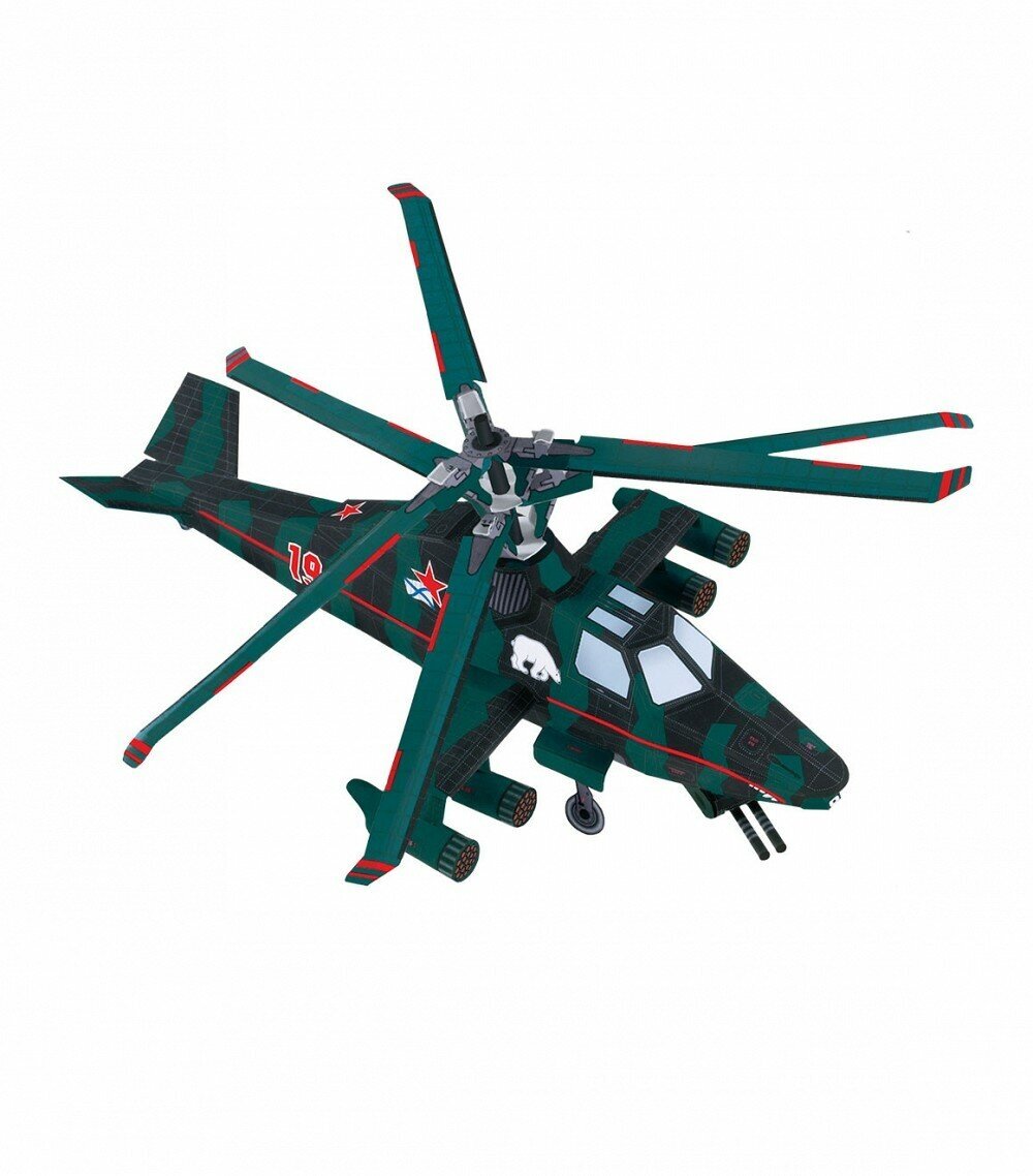 Сборная модель из картона Вертолет "Медведь" №007