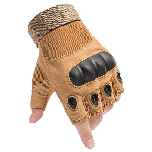 фото Тактические перчатки для мужчин без пальцев army tactical gloves, цвет песочный - l gregorini