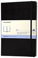 Скетчбук Moleskine Pocket 14 х 9 см, 165 г/м², 40 л. черный