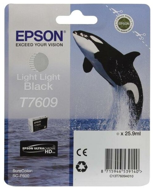 Картридж Epson C13T76094010 для Epson SC-P600 черный