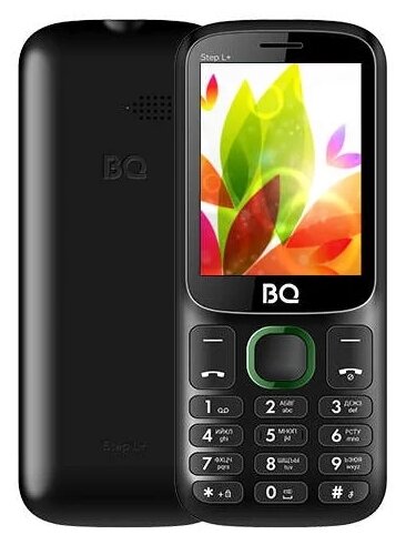 Телефон BQ 2440 Step L+ Black Green