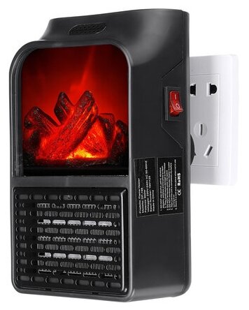 Комнатный мини-обогреваетель Камин Flame Heater - фотография № 5