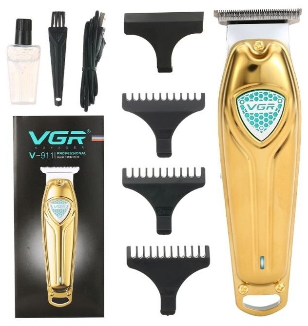Триммер для стрижки волос, бороды и усов VGR V-911