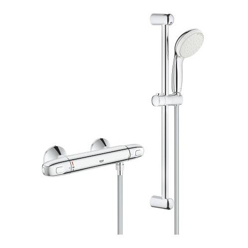 Смеситель Grohe Grohtherm 1000 34151004, хром хром 1750 мм термостатический смеситель для душа grohe grohtherm 2000 с душевым гарнитуром штанга 900 мм хром 34482001