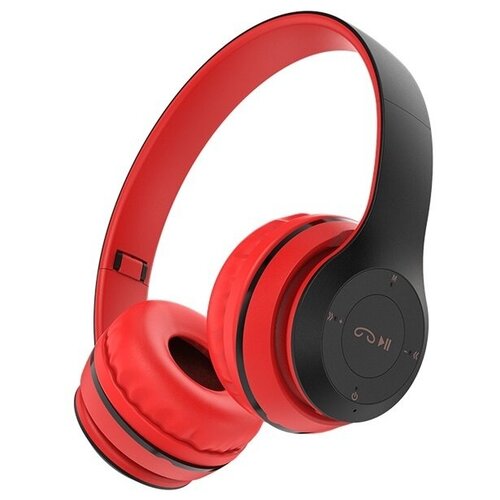 Наушники полноразмерные BOROFONE BO4 Charming rhyme bluetooth microSD AUX красный 6931474709899 70000₽