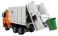 Мусоровоз Double Eagle Mercedes-Benz Actros (E560-003) 1:20 41 см оранжевый/серый