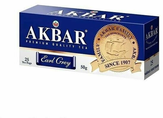 Чай черный Akbar Граф Грей с бергамотом в пакетиках с/я 2 г.* 25 пак - фотография № 5