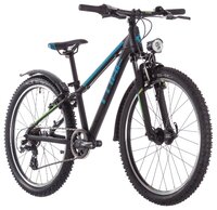 Подростковый горный (MTB) велосипед Cube Acid 240 Allroad (2019) black/blue/green (требует финальной