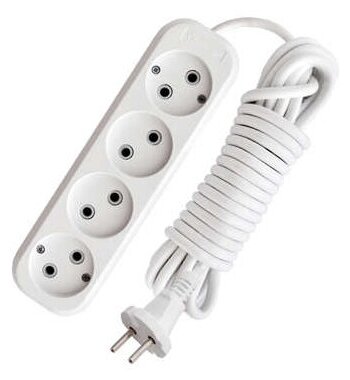 Удлинитель 4х7м без заземл. 10А IP20 Е-204 АБС-пл. ПВС 2х1 UNIVersal UNIVERSAL 9631970 (1 шт.)