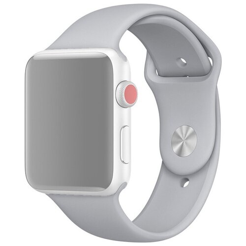 Ремешок силиконовый Sport Band для Apple Watch 38/40/41 mm. Серый