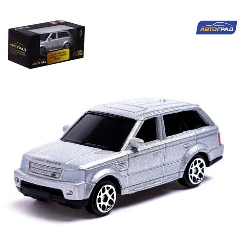 Машина металлическая LAND ROVER RANGE ROVER SPORT, 1:64, цвет серебро 1 24 land rover range rover suv alloy car mode diecasts