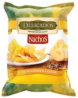 Чипсы Delicados Nachos кукурузные с нежнейшим сыром, 150 г