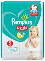 Pampers трусики Pants 5 (12-17 кг) 15 шт.