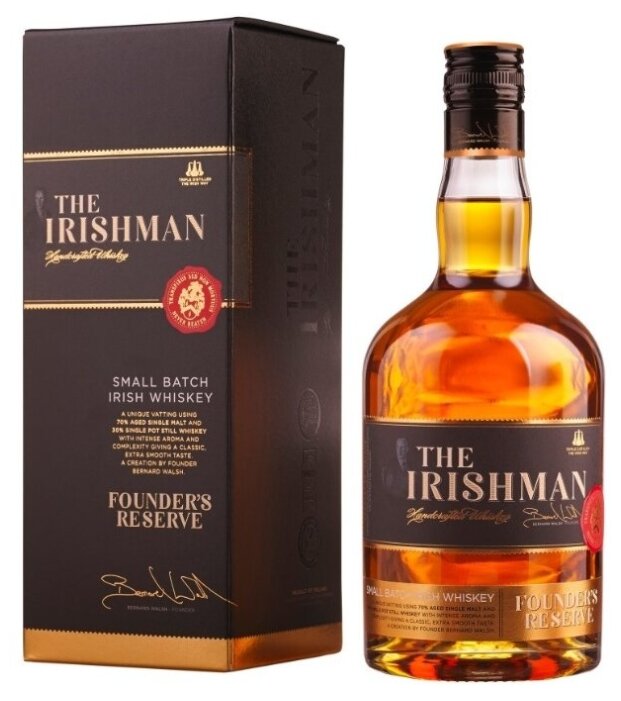 Виски The Irishman Founder's Reserve, 0.7 л, подарочная упаковка