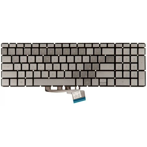 Клавиатура keyboard для ноутбука HP серебристая без рамки с подсветкой 925008-001 1394₽