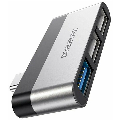 Хаб USB Type-C Borofone DH1 Type-C to USB 30 USB 20 серебряный 63900₽