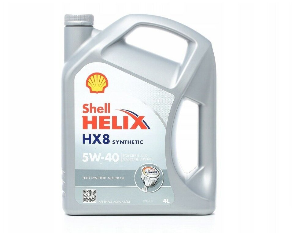 Shell Масло Моторное 5w40 Shell 4л Синтетика Helix Hx8 Synthetic Eu