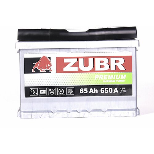 Аккумулятор ZUBR Premium 65 Ач обратная полярность