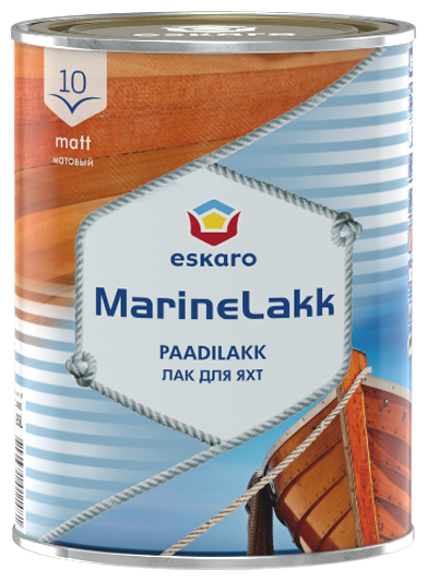 Лак алкид-уретан. Marine lakk 10 яхтенный мат 0,95л