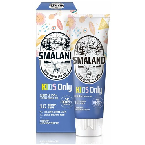 SMALAND NORDIC MILD BERRY KIDS Зубная паста детская (Голубика), 80 гр.