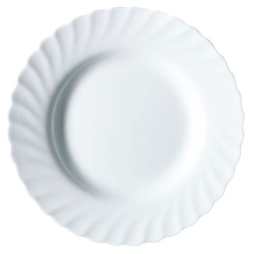 фото Luminarc тарелка суповая trianon 22.5 см h4123 белый