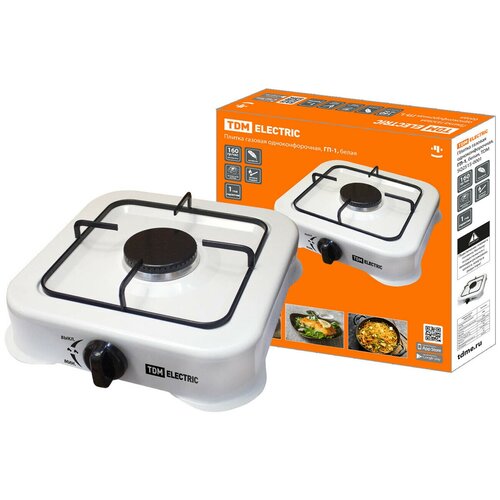 Плитка газовая одноконфорочная ГП-1 белая TDM 116500₽