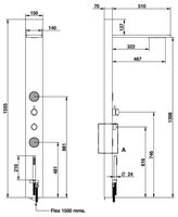 Душевая панель Bongio Grip 47131ESCR