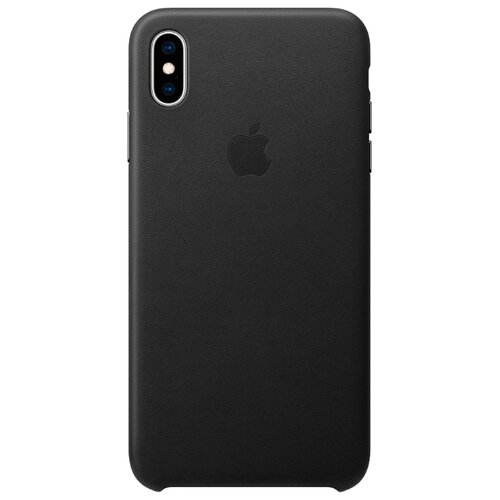 фото Чехол-накладка apple кожаный для iphone xs max черный
