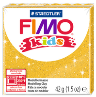 Полимерная глина FIMO kids 42 г блестящий золотой (8030-112)