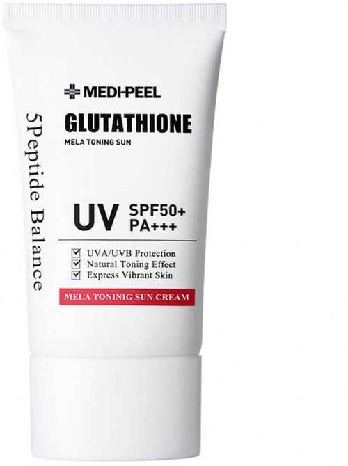 Санскрин с глутатионом Medi-Peel Bio-Intense Glutathione Mela Toning Sun Cream SPF 50+ PA++++