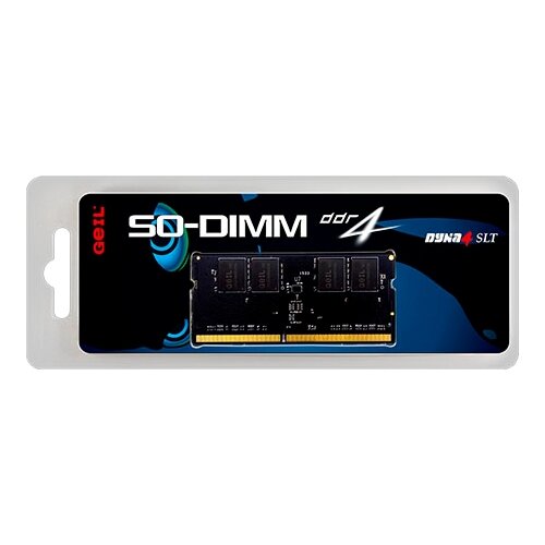 Оперативная память GeIL 4 ГБ DDR4 2666 МГц SODIMM CL19 GS44GB2666C19SC оперативная память apacer 4 гб ddr4 2666 мгц sodimm cl19 as04ggb26cqtbgh