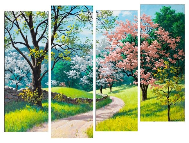 Модульная картина KARTINA style Цветущие яблони