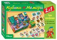 Настольная игра Step puzzle Кубики+мемори