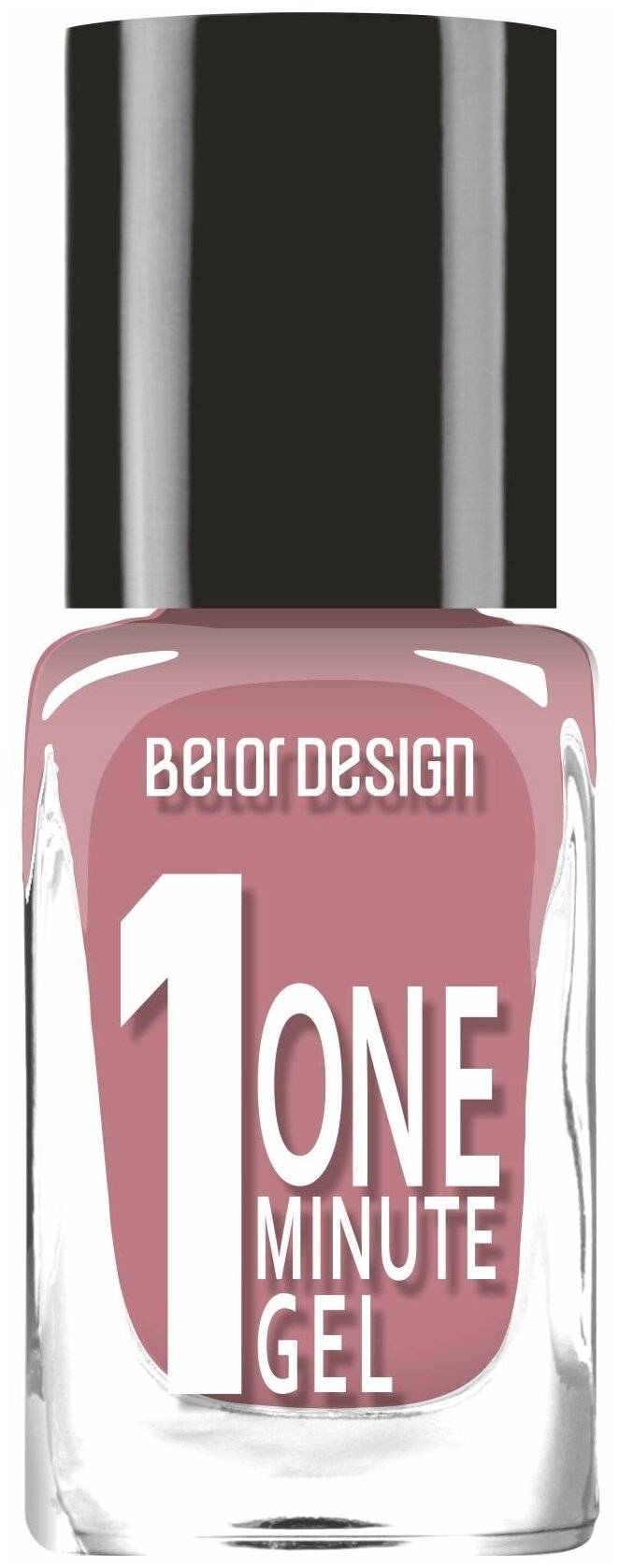 BelorDesign Лак для ногтей One minute gel, т. 210 нежный мокко