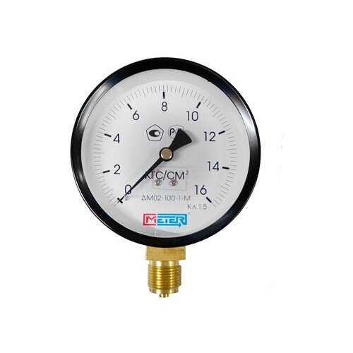 Манометр радиальный метер ДМ 02-100 Дк100 (до 16 бар) М20х1,5