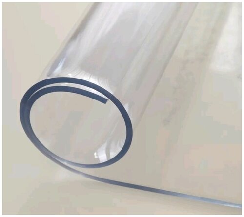 Силиконовая скатерть на стол гибкое стекло мягкое стекло 100x90 см 2мм глянцевая