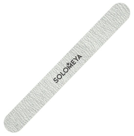 Пилка профессиональная для натуральных и искусственных ногтей Solomeya Silver Nail File, Серебро 180/240 (закругленная)