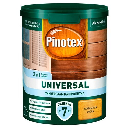 Средство деревозащитное PINOTEX Universal 0,9 л карельская сосна, арт.5620703