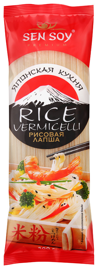 Sen Soy Японская Кухня Лапша рисовая Rice Vermicelli, 300 г - фотография № 2