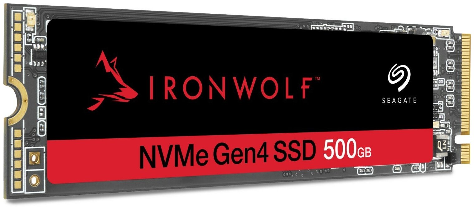 Seagate IronWolf 525 ZP500NM3A002 - SSD - 500 GB - intern - M.2 2280 - PCI Express 4.0 x4 (NVMe) - mit 3 Jahre Seagate Rescue Datenwiederherstellung