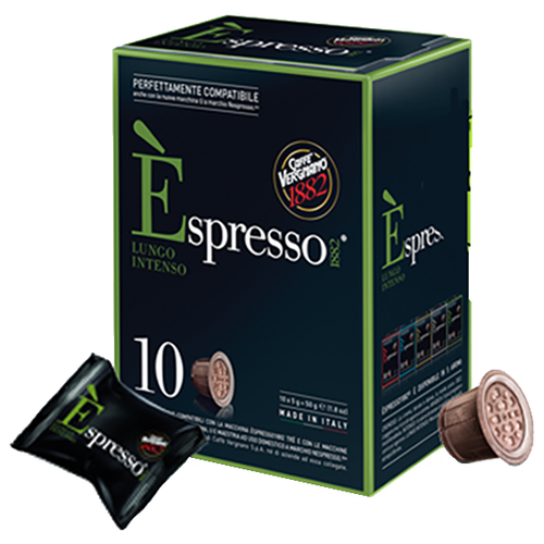 Кофе в капсулах Caffe Vergnano 1982 Espresso Lungo Intenso, 10 шт.