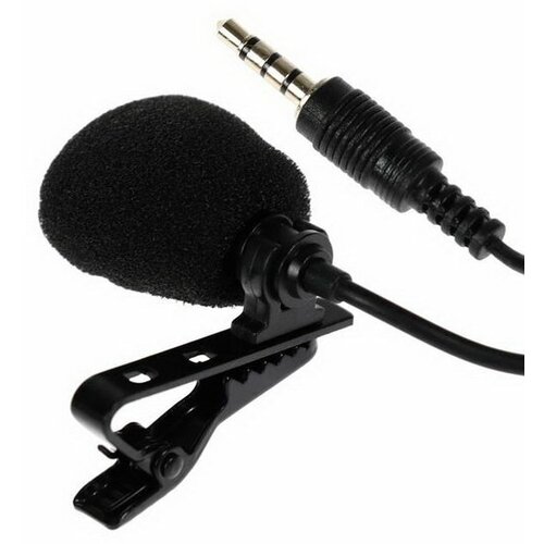 Микрофон на прищепке G-101 100-16000 Гц -32 дБ 22 кОм Jack 35 мм 15 м черный 23700₽