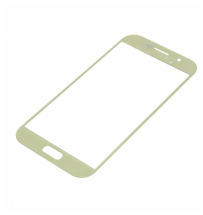 Стекло модуля для Samsung A520 Galaxy A5 (2017) золото AA