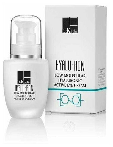 Dr. Kadir Hyalu-Ron Low Molecular Hyaluronic Active Eye Cream / Гиалуроновый активный крем для глаз, 30 мл