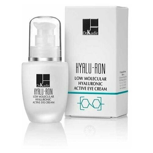 Dr. Kadir Hyalu-Ron Low Molecular Hyaluronic Active Eye Cream / Гиалуроновый активный крем для глаз, 30 мл гиалуроновый активный крем для глаз dr kadir hyalu ron 30 мл