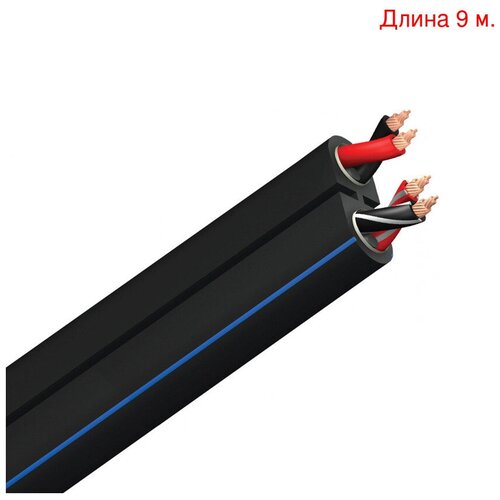 Кабель акустический на метраж Audioquest Rocket 22 PVC Black (9м.) акустический кабель silent wire ls16 mk2 black 2x2 5m bi wire