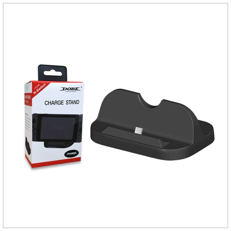 Зарядная станция для 2-х геймпадов Dobe TNS-855, Charge Stand для Nintendo Switch, чёрная