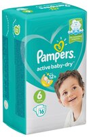 Pampers подгузники Active Baby-Dry 6 (13-18 кг) 16 шт.