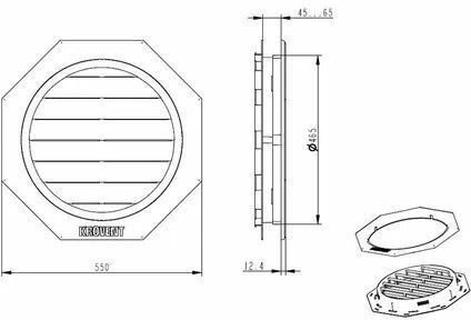 Окно для чердака Krovent 55х55 (RAL 9003) - фотография № 2