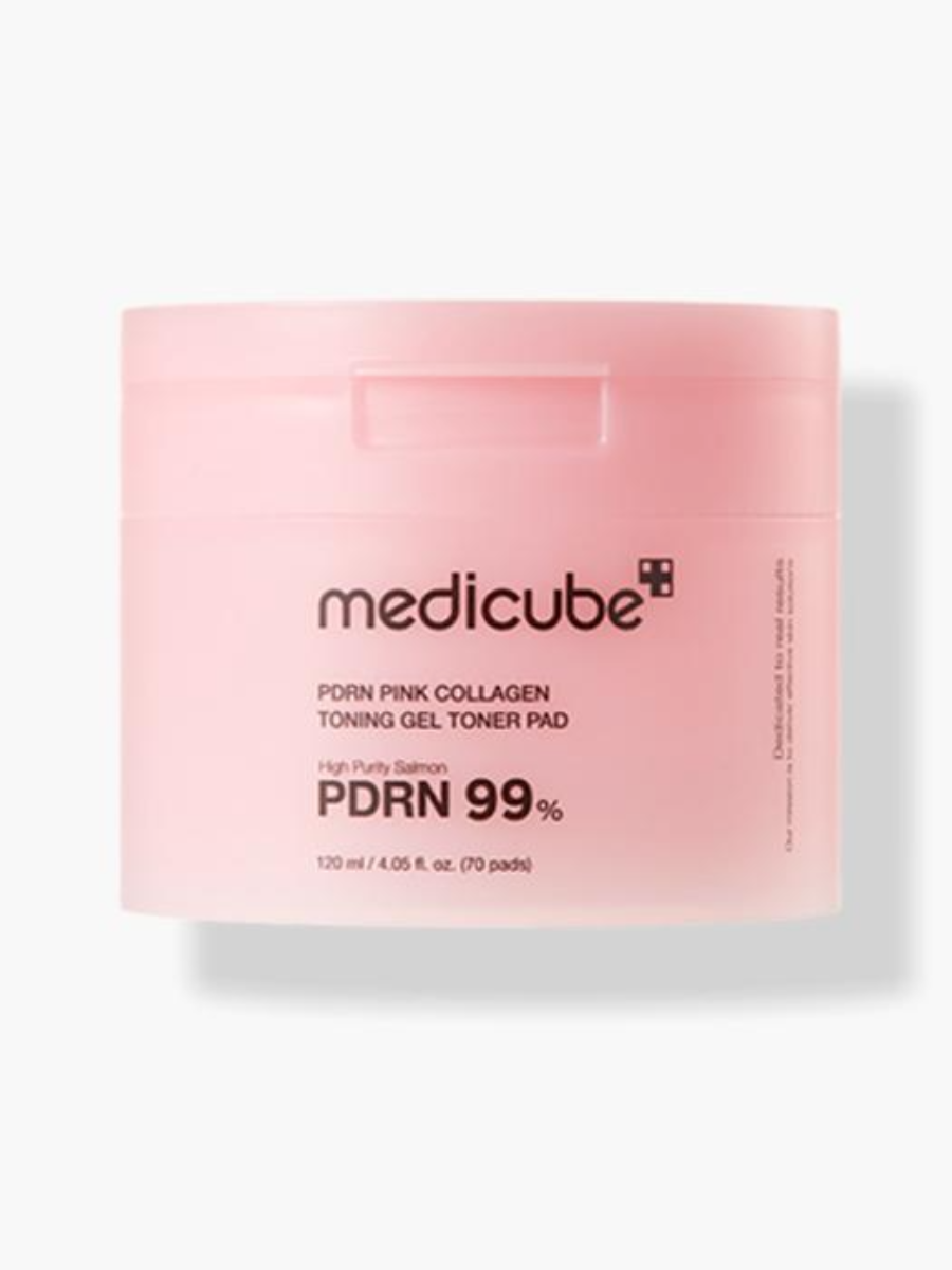 Medicube PDRN Розовый коллагеновый тонизирующий гельтонердиск 120 мл 70 шт